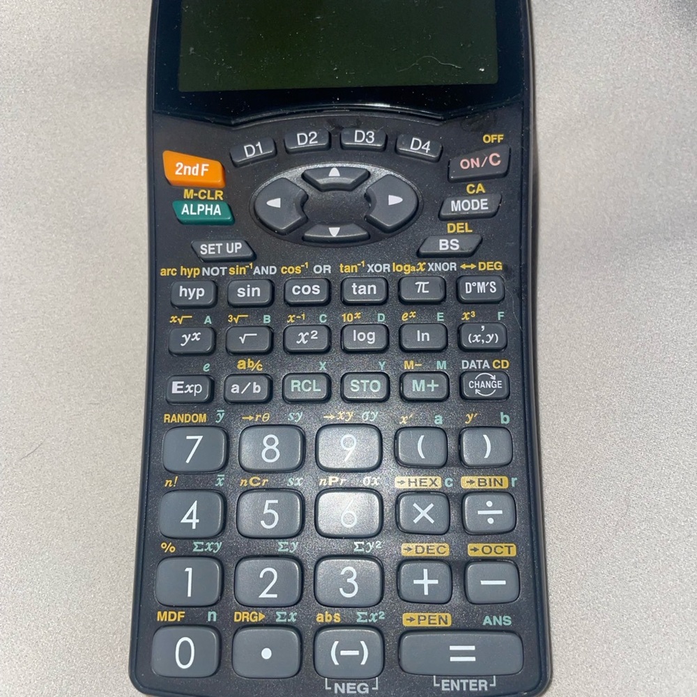 Advanced Scientific Calculator with Black Finish